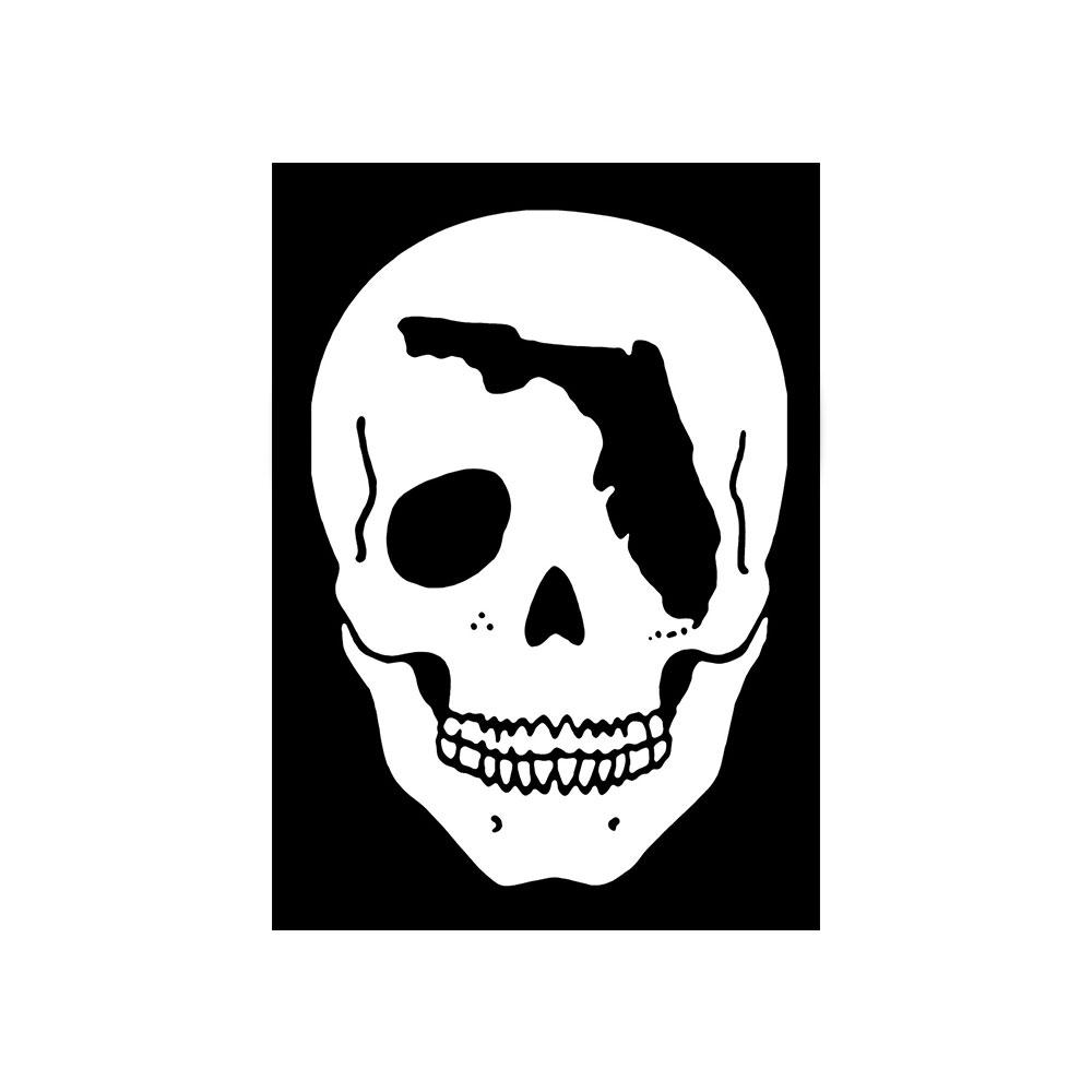 Florida Skull Sticker– Carribbean Connection