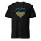 Duval Heart Tee (Gold and Teal) - Carribbean Connection