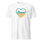 Duval Heart Tee (Gold and Teal) - Carribbean Connection